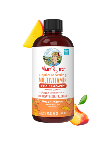 Liquid Morning Multivitamin + Hair Growth（Peach Mango）