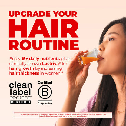 Liquid Morning Multivitamin + Hair Growth（Peach Mango）
